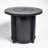 Propane Gas Fire Pit Table, 50000 BTU Round Steel For Outdoor Patio And Garden Gatherings-1172727165
