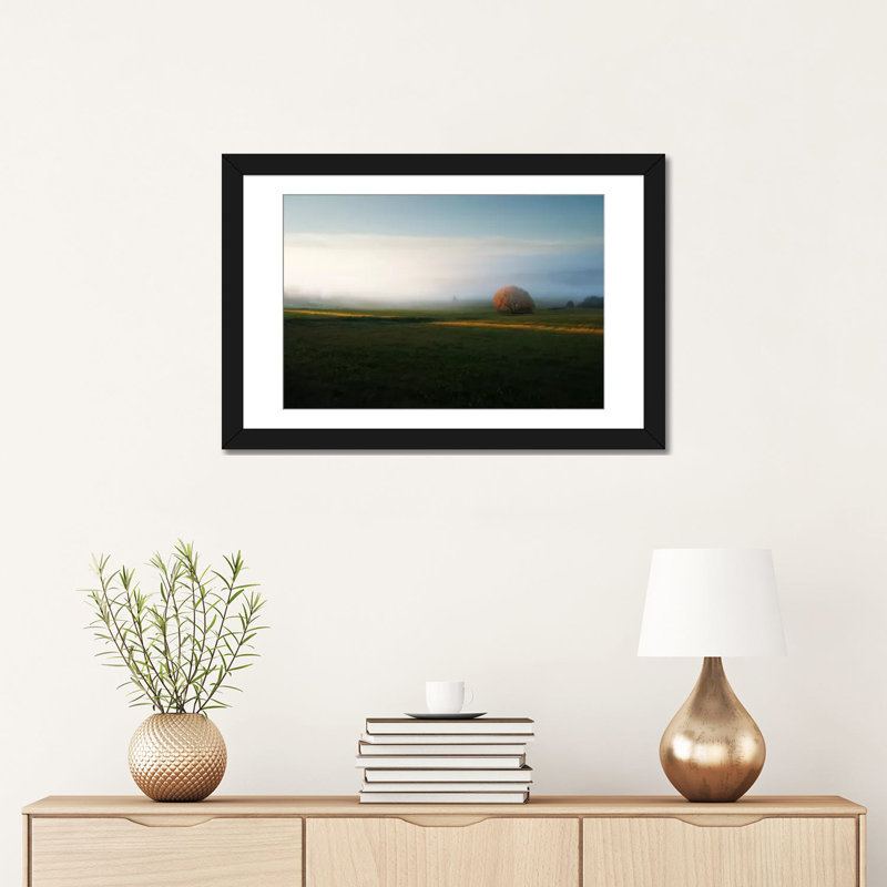 « Morning Mist » par Andreas Stridsberg-reproduction de photo sur toile tendue, H 16 po x l 24 po x P 1 po, Blanc