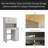 Over The Washer, Dryer And Robot Vacuum Storage Cabinet Suitable For Compact Washing Machines, Laundry Room Storage Organizer With 1 Laundry Basket, 1 Drawer And 2 Adjustable Shelves