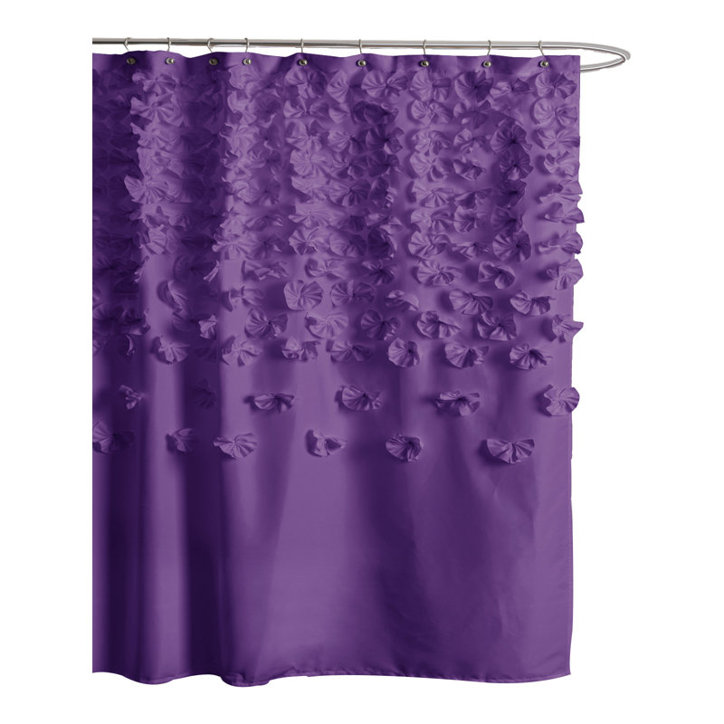 Danielo Polyester Shower Curtain, Purple