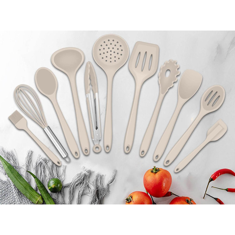 LIFEWITA 12 Utensil Set, Khaki
