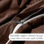 Ensemble de housse de couette en lin chocolat brun Southshore Fine Southens Basics-336246574-336246581