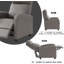 Fauteuil inclinable moderne pour le salon - Canapé inclinable avec soutien lombaire, dossier à oreilles ergonomique, repose-pieds relevable et revêtement en similicuir durable