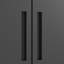 Classeur en métal noir de 72 pouces, 4 tablettes et verrou à 3 points, pour la classe de bureau à domicile, armoire haute finition rouille avec tablettes réglables, garage verrouillable, entrepôt, garde-manger, rangement grande capacité
