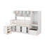 Lit mezzanine simple en bois avec tiroirs et tablettes-1387791664