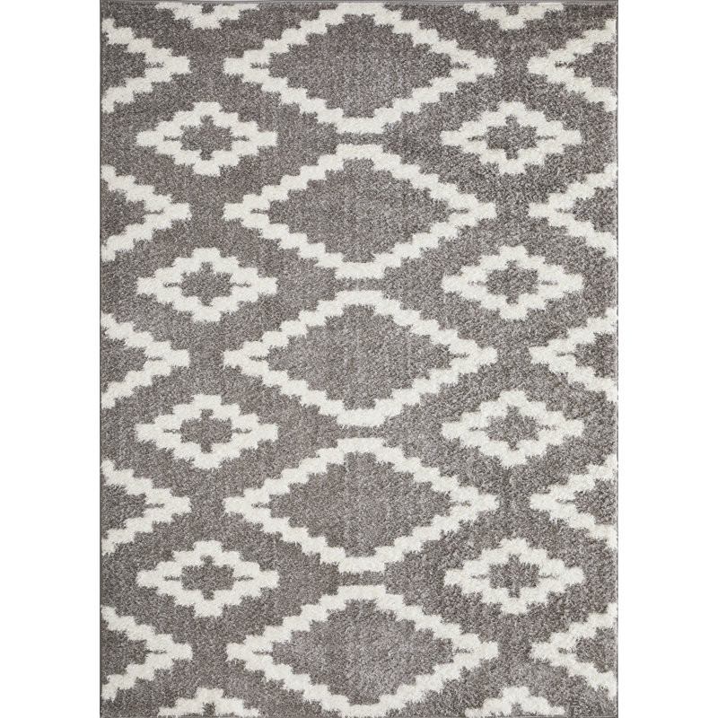 Ishrana Performance Geometric Indoor Rug, Rectangle 6'7" x 9'2"