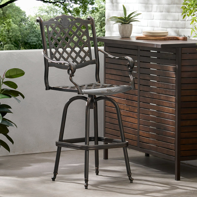 TABOURET DE BAR EN FONTE D'ALUMINUM
