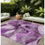 Tapis extérieur lavable antidérapant 10 pi x 14 pi mauve