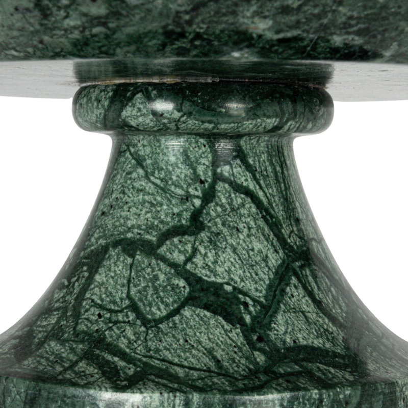 Bol piédestal en marbre, Vert