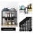 Black Kitchen Cabinet and Counter Shelf Organizer, Expandable and Stackable