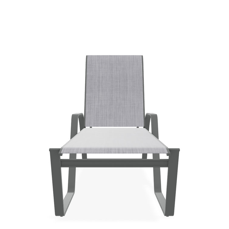 Holna Outdoor Rust-Resistant Metal Chaise Lounge