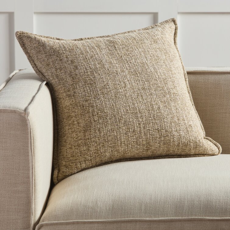 Gracie Oaks Soft Chenille Throw Pillow Covers With Stitched Edge & Reviews