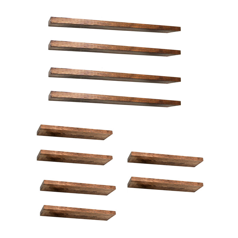 Willow & Grace Connie - Tablettes de 36 po (paquet de 2) avec tablettes de 24 po Connie (paquet de 6)