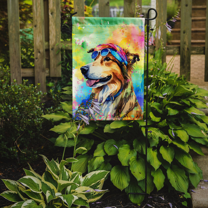 Drapeau de jardin Hippie Dawg, Colley