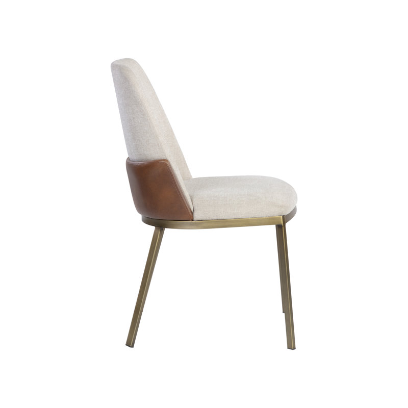 Marie Upholstered Dining Chair, Taupe