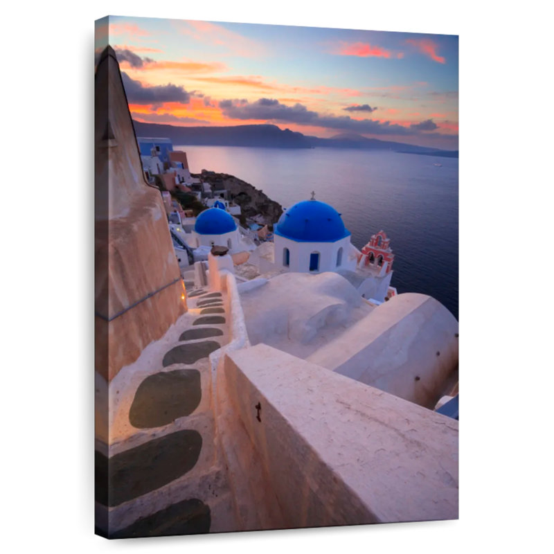 Hannes Santorini Staircase, 30" H x 20" W