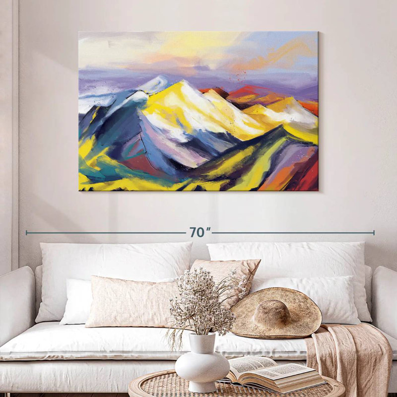 Avery Ridge Abstract Landscape, 32" H x 48" W