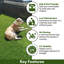 Briseida 40mm Kids, Pets Friendly Artificial Grass For Lawn Patio-2m(6'6") X 2m(6'6")-4m²