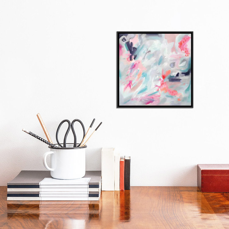 «Snorkel» par Stephanie Corfee, impression sur toile, H 18 po x l 18 po x P 1,5 po, Toile avec cadre noir, Pas de tapis