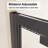 Framed Bi-Fold Pivot Shower Door 30"X72" Space-Saving Folding Shower Enclosure, 1/4" Clear Tempered Glass With Stainless Steel Handle, Reverible Installation, Black