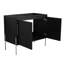 Meuble-lavabo autoportant 36 po et 2 portes d'armoire à fermeture en douceur (emballage KD) - sans le lavabo-115922436-115922437