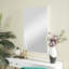 Wooden wall mirror with slim, minimalist frame-413346692-413346715