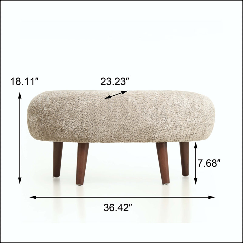 Fauteuil seau Nordic Chenille avec repose-pieds, coussin moelleux et coussin Nordic, Chameau
