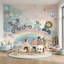 Papier peint fantaisiste mural en forme d'arc-en-ciel fantaisiste-477771333-477771339
