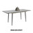 47"-63" Expandable Dining Table Set For 2-6 People