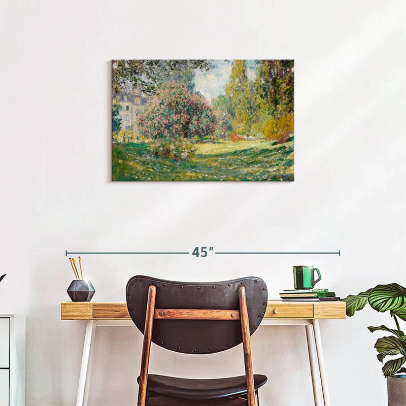 Paysage de Sireci, parc Monceau, 1876, H 20 po x l 30 po