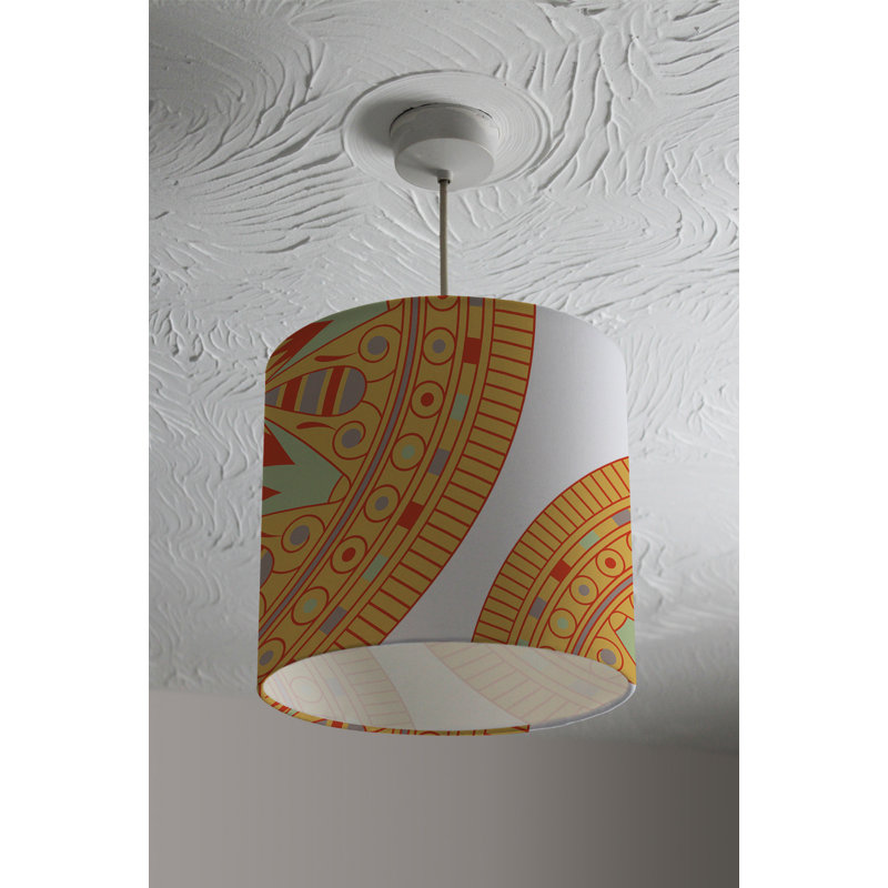 Cotton Drum Lamp Shade ( Uno ), 22cm H x 25cm W x 25cm D