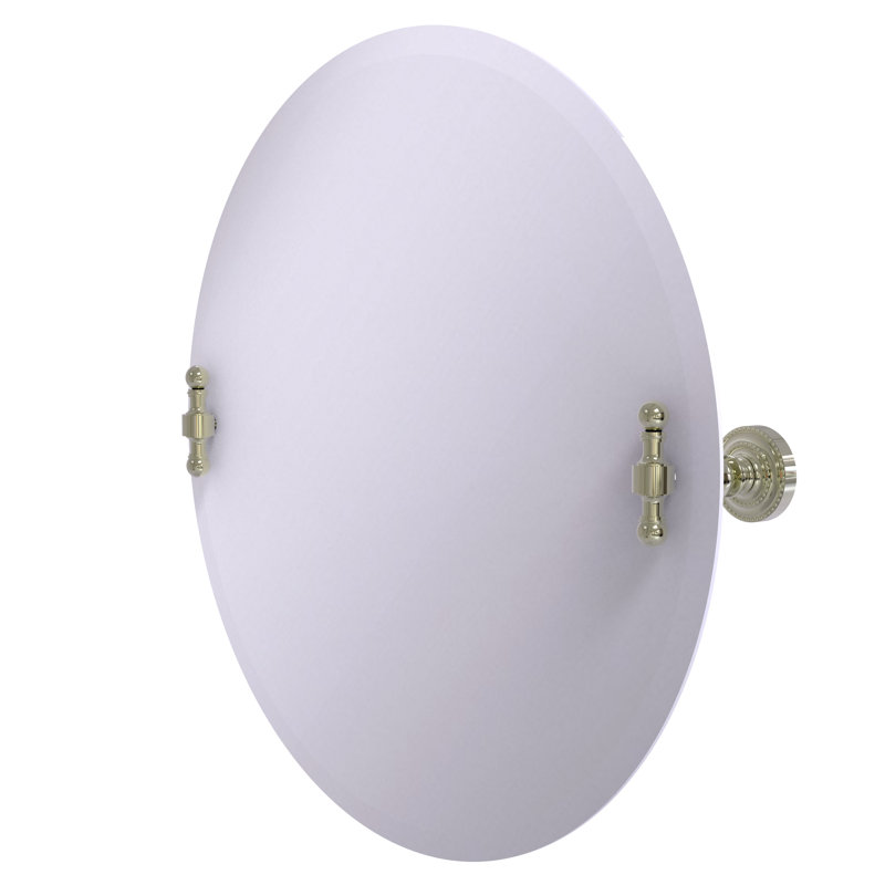 Marchmont Flat Wall Mirror, Polished Nickel