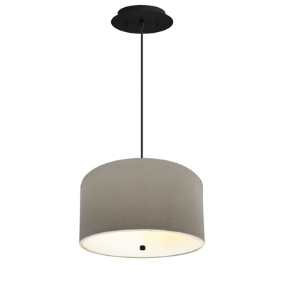 Luminaire suspendu tambour 2 lumières