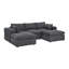 Canapé modulaire à larges accoudoirs avec 2 repose-pieds Cordory-130464296-130464294