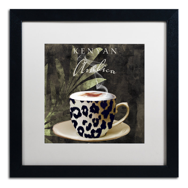 Jadaya «Afrikan Coffees I» par Color Bakery, impression encadrée, Blanc, H 16 po x l 16 po x P 0,5 po