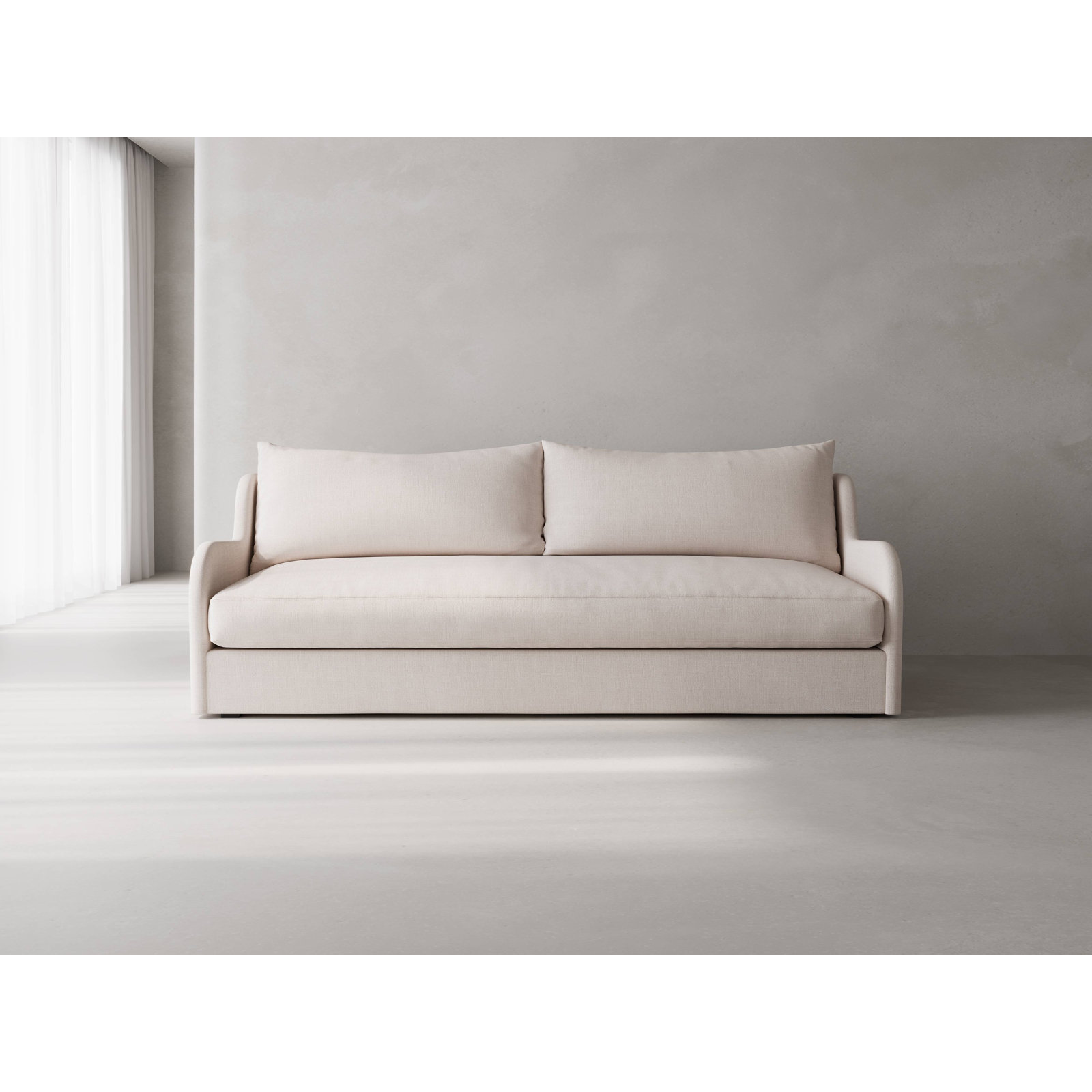 Shasta Sofa, 38" H x 108" W x 40" D, 3, Nevis Ivory