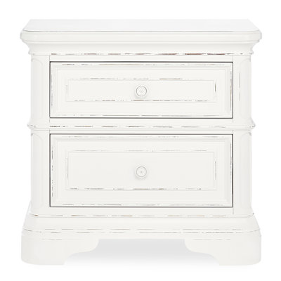 2 Drawer Solid Wood Nightstand