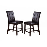 Upholstered Counter Height Chairs, Set Of 2