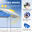 Commercial 10 Ft. W x 10 Ft. D Instant Pop-Up Canopy Tent with Extended Awning and Patented Centerlock Blue-108926431