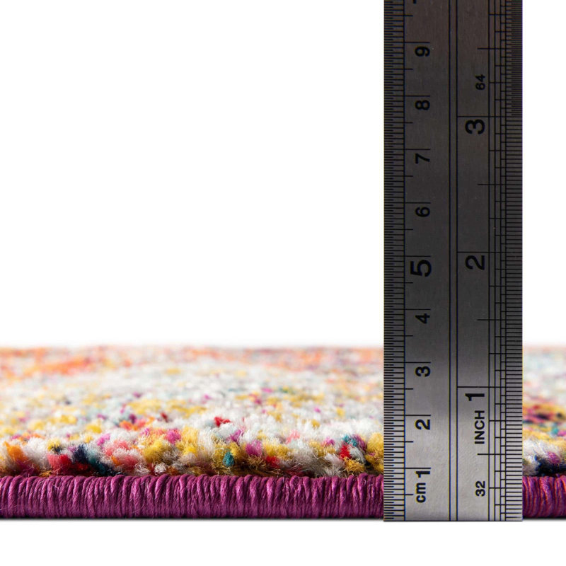 Tellaro Abstract Indoor Rug, Round 5'