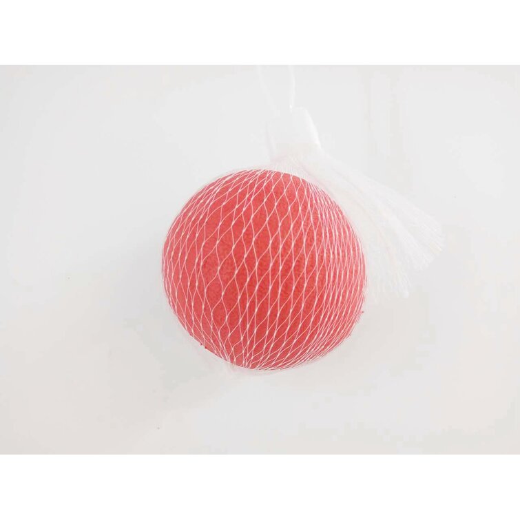 Fixturedisplays® 2.76 Red Rubber Bouncy Dog Ball, Non-Toxic Solid