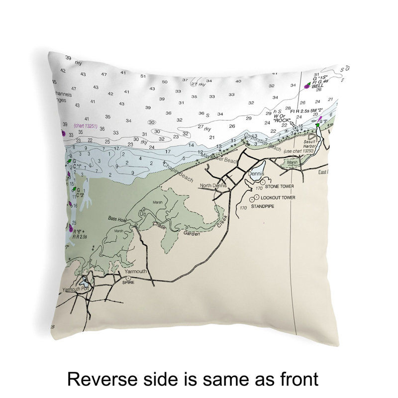  Coussin lombaire intérieur / extérieur Cape Cod - Dennis, Ma