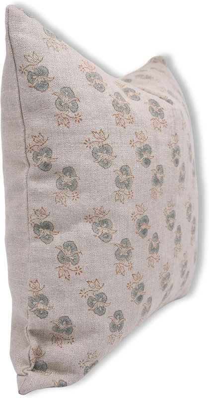 Linen Pillow Cover, Square, 20"H x 20"W, Chitranjan Floral