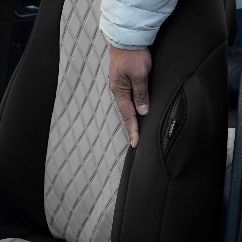 Elastic Automobile Cover By FH Group, Gray