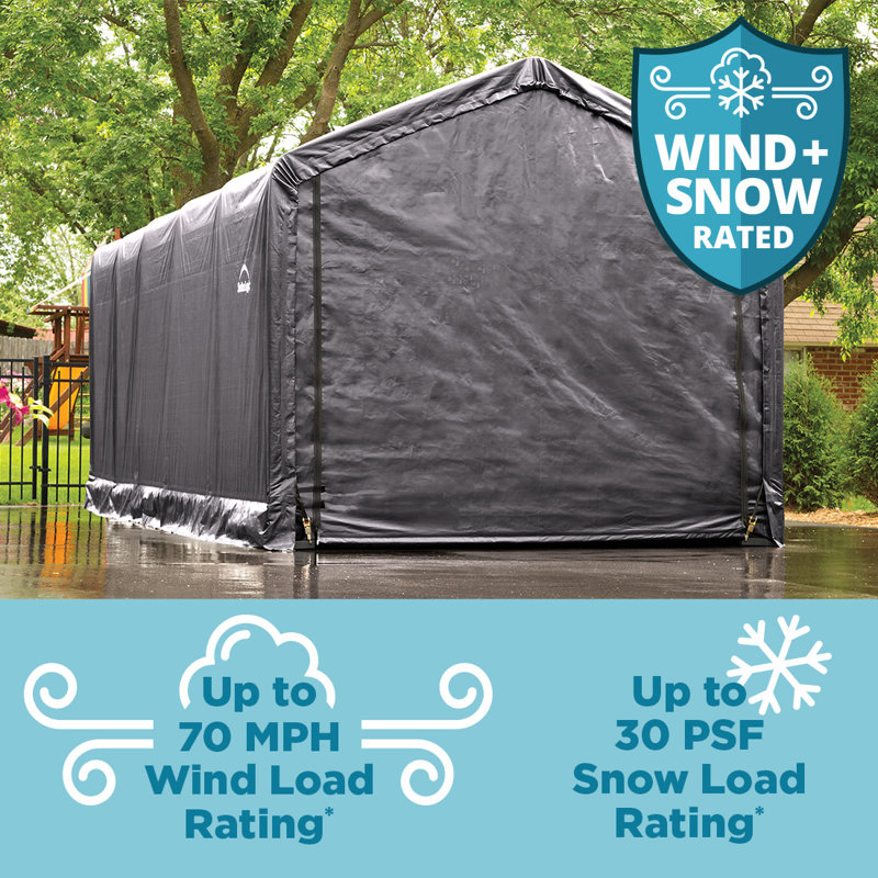 ShelterLogic 12 Ft. W x 20 Ft. D Garage | Wayfair