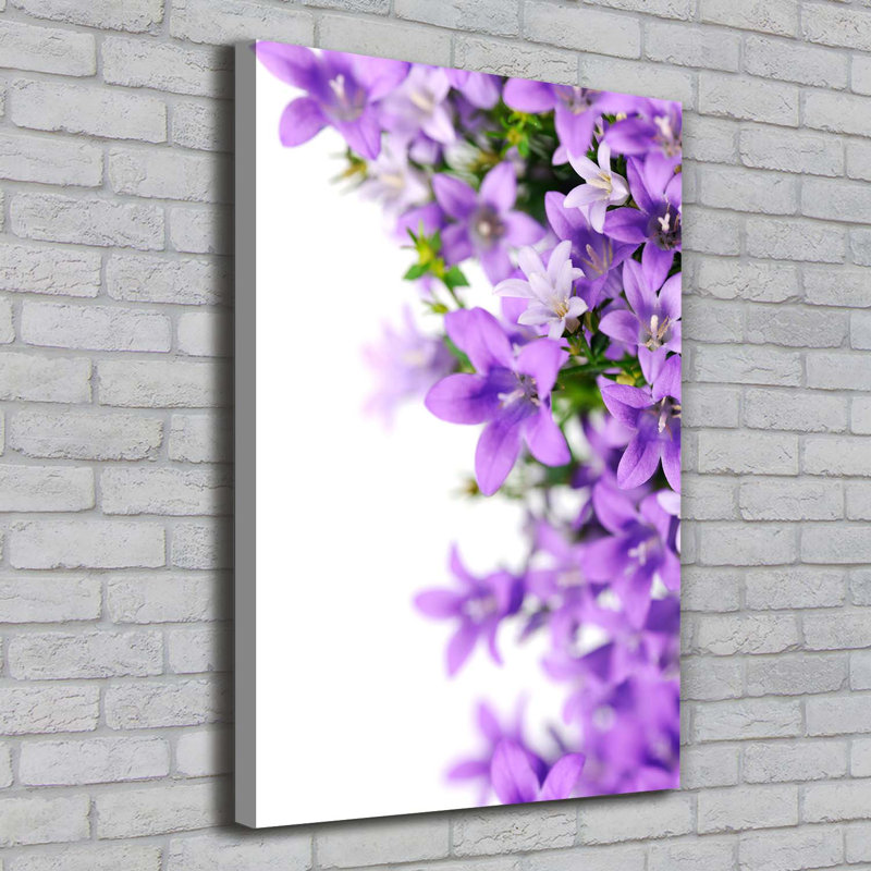 Purple Bells - Wrapped Canvas Print