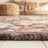 Sereta Tufted Wool/Cotton Performance Floral Rug in Brown/Blue/Charcoal/Lavender/Gray-575909039