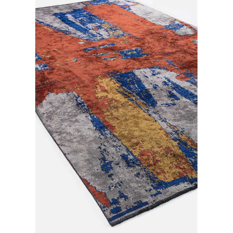 Rapture Abstract Area Rug, Rectangle 6'7" x 8'3"
