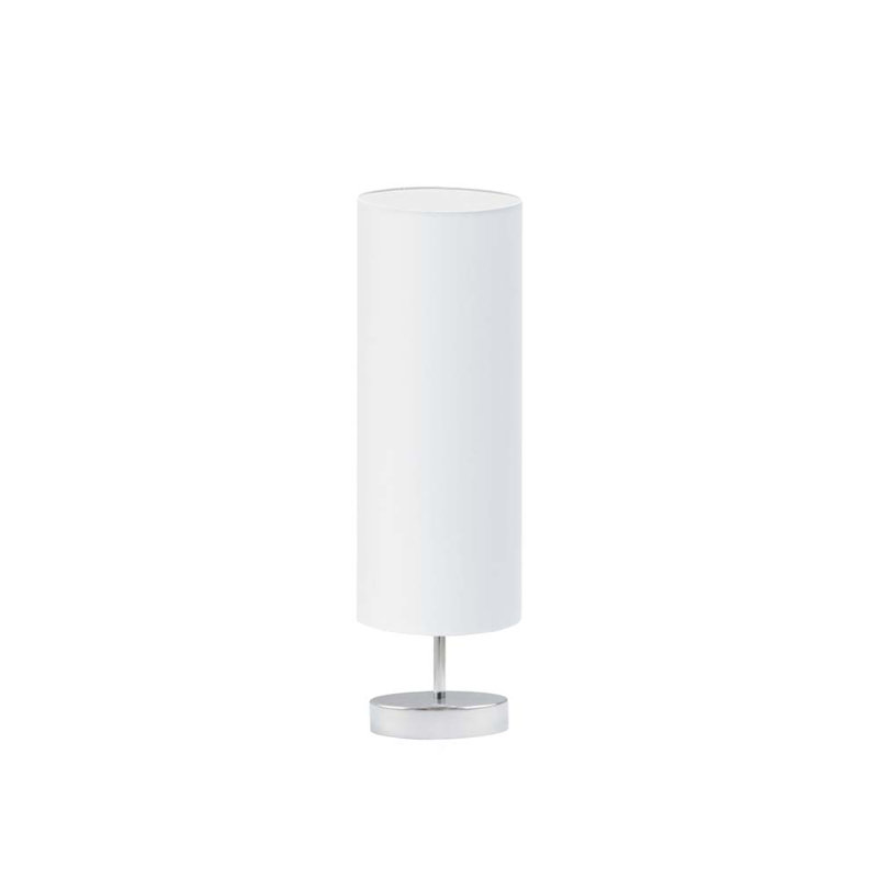 Sydney Metal Table Lamp, Chrome, White