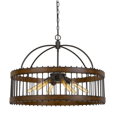 Trosky 6 - Light Dimmable Drum Chandelier